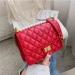 Diamond Lattice Pu Leather Crossbody Bags For Women Mini Oulder Mesger Bag Designer Chain Handbags And Ses