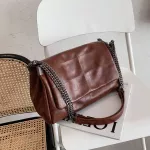Brand Chain Mesger Bag Solid Cr Large Capacity Oulder Crossbody Bag Ca Women's Handbags Big Tote Ses