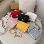 Diamond Lattice Pu Leather Crossbody Bags For Women Mini Oulder Mesger Bag Designer Chain Handbags And Ses