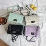 Oulder Crossbody Bags For Women Hi Quity Rhombic Pu Leather Ladies Chain Sml Mesger Bag Luxury B