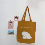 Women Corduroy NG BAG FE Canvas Cloth Oulder Bag Environment Storage Handbag Reusable Foldable Eco Grocery Totes