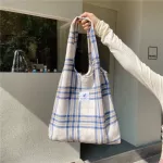Canvas Tote Oer Bag For Women Large Woman Cn Cloth Oulder Ng Bags Striped Fe Handbags Eco Beach Travel