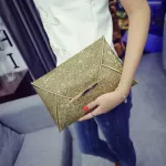 Women Ning Bag Pouch Sequins Envelope B Handbag Sparg Party Bag Solid Wedding Day Clutches Gold Ses