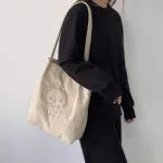 New Corduroy Oer Canvas Tote Bag For Women Large Bags Er The Oulder Ng Eco Cn Cloth Oers Pop Handbag