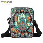 Hamsa Fatima Hand / Manda Flower Print Mini Mesger Bag Women Handbag Teenager Girl Sml Oulder Travel Bags Crossbody Bag