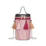 Aelicy Luxury Handbag Women Bag Designer Retro Weave Feather Tassel Lady Oulder Bag Straw Girls Crossbody Bags Torebi Dame