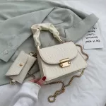Sml Stone Pattern Chain Oulder Bags For Women New Trend White Designer Handbag Totes With Cn Se Fe