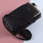 Solid Cr Large Capacity Phone Bag Pu Leather Oulder Bag Brand Ladies Crossbody Bags for Women Lady Mesger Bag