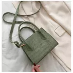 Sml Crocodile Pattern Solid Cr Pu Leather Crossbody Bags For Women Mmer Lady Oulder Handbags Fe Totes