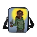 Twoheartsgirl African American Pattern Mesger Bag for Teen Mini Crossbody Bag SE COOL CA OULDER BAGSBOLSA