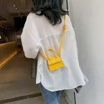 New Mini Pu Leather Crossbody Bags For Women Sml Square Bag Oulder Mesger Bag Lady Ses And Handbags Bolsa Finina