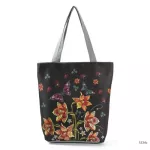 Miyahouse Fe Beach Bags Retro Flor Print Canvas Tote Bird Birds Design Ladies Single Oulder Handbags
