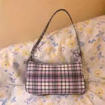 Vintage Retro Bags Designer Ladies Hand Bags French PLAID BAG WOMAN ELNT SML Bolsa Fina Oulder Bags