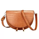 Tor Crossbody Bags for Women HF CIRCLE CER ELL BAG SOLID PU Leather Handbag Ladies Designer Oulder Bag