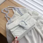 CR Brand Women Bag Soft PU Leather Bag Designer Chain Oulder Crossbody Bag Bolso Mujer
