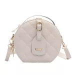 Women's Bag Rhombus SML Round Bag Spring PU Leather L-Match Oulder Bag New Handbag Crossbody Bag