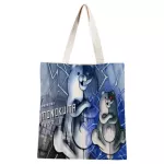 Ladies Handbags DanganronPa V3 Canvas Tote Bag CN Cloth Oulder OER BAGS for Women Eco Foldable Reusable NGS