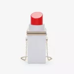 Lipstic S Acrylic Design Wedding Ning Clutch Bag Women Crossbody Bag Lady Oulder Bag Party Pouch