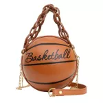Design Basetbl S Oulder Bags Pu Leather Round Bags Bl Chain Hand Bags Street Ses Crossbody Sml Totes