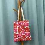 Women Flor Canvas Bag Reusable Ng Tote Fe Eco Cloth Handbag Grocery Pac Girls Students Japanese Lunch Bags