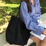 Canvas Women Bags Portable Student Oulder Bag Large Capacity Ng Bag 01-Sb-Nw