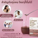 กิฟฟารีน คอลลาเจน เวย์ โปรตีน พลัส ผลิตภัณฑ์เสริมอาหาร  คอลลาเจนจากปลา ผสม ใยอาหาร วิตามิน และแร่ธาตุ รสโกโก้