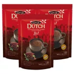 DUTCH 3in1 Cocoa Mix ดัชท์ โกโก้ 3อิน1 ปรุงสำเร็จรูปชนิดผง 25g. x 5ซอง (3แพค)