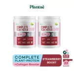 No.1 PLANTAE Complete Plant Protein Strawberry Taste 2 bottles: Collagen, protein, beautiful skin, love health, Keito Vigan Way