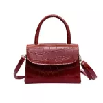 New Vintage Women Stone Flapp Ca Leather Bags Lady Crossbody Mesger Bag Elnt Envelopch Seh40