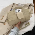 Crocodile Pattern Square Tote Bag New Hi Quity Pu Leather Women's Designer Handbag Chain Oulder Mesger Bag