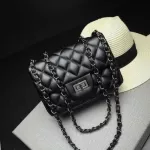 B Women Oulder Bag Crossbody Chain Clutch Bags Plaid Handbag Quilted Sac A Main C Flap Leather Sml Mesger Bag