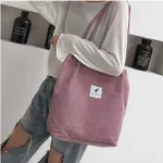 Canvas Corduroy Oulder NG Bags for Women Oer Daily Cute Ses Handbag Fe Hi Quity Large Capacity Mini Totes