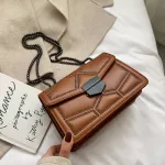 New Women's Bags Ca Oulder Mesger Bag Studded Square Bag Mobile Phone Bag Chain's Bag Rivet Bag