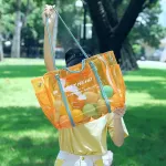 Beach Oulder Bags Women Large Transparent Bag Lady Clear Jelly Travel Handbags Luxury NG Fe Hi Quity New