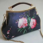 Handmade Vintage Print Flowers Bags Bags Loc Ell Women's Handbags Ses Chain Lady Women Oulder Crossbody Bags