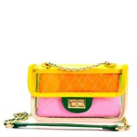 Transparent Flap Bags Luxury Brand Designer Chain Ladies Posite Oulder Bags Diamond Lattice Clear Jelly Fe Handbag
