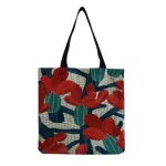 Foldable Ladies Satchel Ca Tote Bags Cactus Printed Recyclable Limited Ng Oulder Bag En Handbag