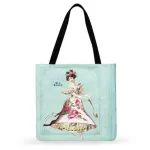 Vintage Baroque Art Print Tote Bag Women Ca Tote Ladies Oulder Bag Foldable Ng Bag Outdoor Bag Beach Tote Handbags