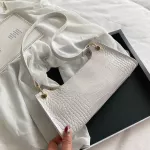 Women Ladies Versa Bag Mini Crossbody Bag Acrylic Chain Hit Pu Leather Oulder Pouch Ins Square Bag Handbag