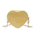 Tor Chain SML Circular Bag Heart-SD OULDER BAG for Women New Round PU Mesger Crossbody Bags Zier