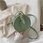 Crocodile Pattern Round Tote Bag New Hi-Quity Pu Leather Women's Designer Handbag Travel Oulder Mesger Bag