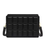 CUBE DESIGN CLATE PATTERN Women Box Bag Luxury Women's Famous Brand SML Crossbody Bag Pu Leather Oulder Bag