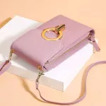 100% Genuine Leather Women's Crossbody Mesger Bags Design Women Oulder Bags Fe Multi-Function Phone Bag