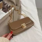 Baguette Solid Leather Sml Crossbody Bags For Women New Handbags Ladies Oulder Mesger Bags Fe Ses