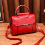 Vintage Genuine Leather Bag Fe Luxury Handbags Hi Quity Women Oulder Bags Designer Mesger Famous Brand Clutch