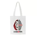 New Money Heist Oulder Canvas Bags La Casa De Papel Camiseta Ng Bag Di Mas Casa De Papel Haruu Cool Women Bag