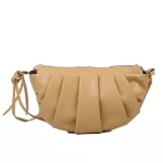 PU Leather Chain Oulder Bag Women Neated Crossbody Bag Leire Cloud Bag Designer Armpit Bag French Baguette Bag SE