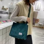H40 Canvas Tote Bags Women Corduroy Cross Bag Ses and Handbags Country Style Oulder Mesger Bag