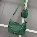 Women Underarm Bag Chain Oxford Cloth Oulder Mesger Bag Caus Handbags Women Bags Designer with Mini Pocet Drops