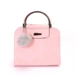Handbag Women Ca Tote Bag Fe Large Oulder Mesger Bags Hi Quity PU Leather Handbag with Fur Bolsa